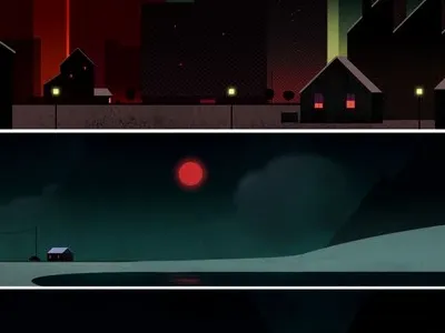 Nulle Part digital art illustration nowhere somewhere else travel trystram voyage