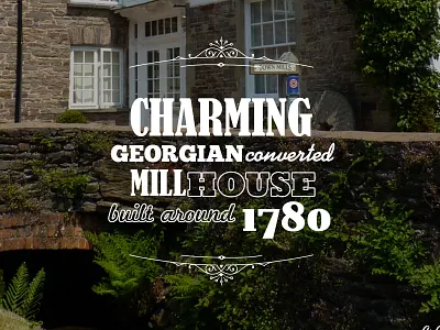 Traditional British B&B bb british georgian hospitality hotel traditional ui web design