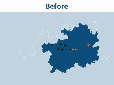 Map visual design web design