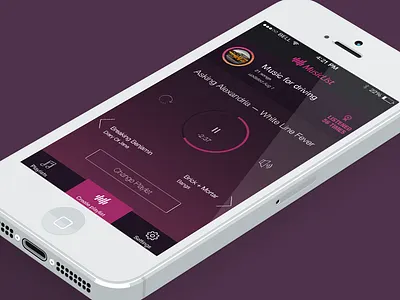 MusicList app ios7 ios8 mobile music player playlist