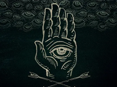 Stay Strong drawing eyes illustration protection sea