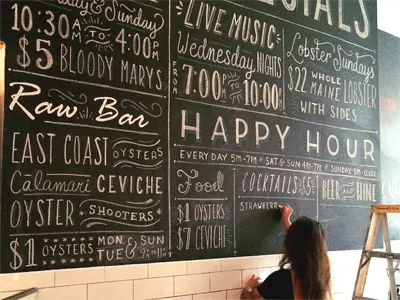 Will Letter For Lunch brooklyn chalk chalk lettering design food hand lettering lettering restaurant typography