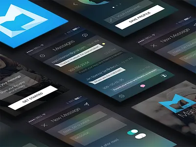 Maskd iOS App anonymous app dark ios iphone message messaging private sercet