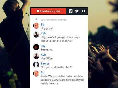 Streamup - Chat avatar chat feature streamup user