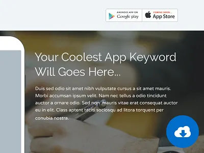 Carbon One Page (PSD) carbon home landing page one page single website website