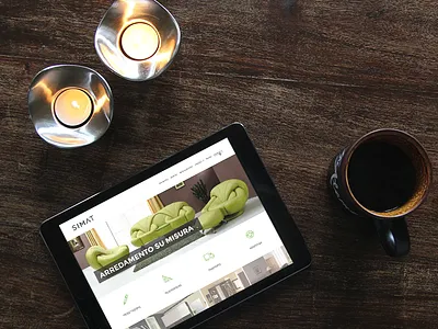 Simat Home flat minimal simat ui web website