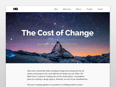 HQ - Blog Post blog hq post web