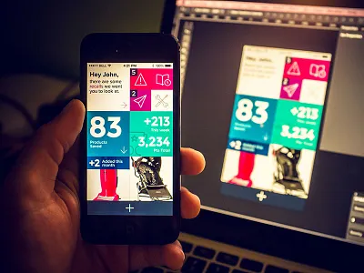 One of dashboard concepts dashboard ios iphone magazine menu navigation square tiled tiles