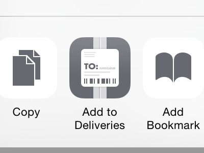 Add to Deliveries deliveries icon ios iphone