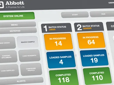 Abbott Labs Device UI and Visuals ui ux visual design