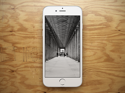 Free Showcase PSD – iPhone 6 apple free freebie iphone6 porfolio psd showcase wood