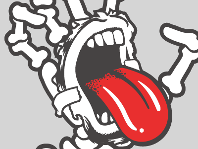 screaming hand bones hand scream skateboard