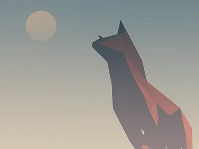 Sentry 3d animal cinema4d dawn geometric low poly model moon perch sentry sunrise vintage