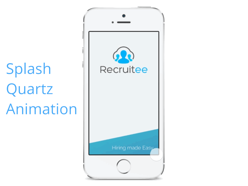 Recruitee Splash & Login animation composer gif ionic ios login quartz register simple splash swipe transition