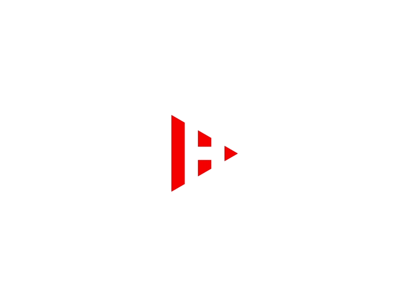 Logo animation „HillyDilly“ animation construction gif h hillydilly logo logo animation logotype music negative play simple