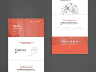 Landing brick landing page site website