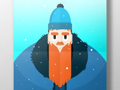 Nordic Man Poster illustration man poster