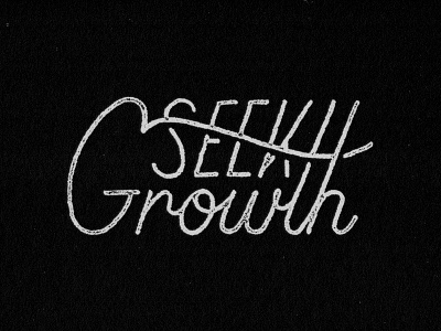 Seek Growth hand lettering lettering texture typography