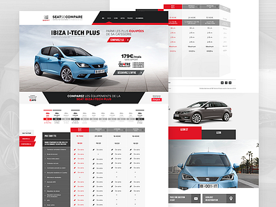 Seat™ - seatsecompare[.]com car chart clean desktop flat interface minimal mobile seat ui ux webdesign