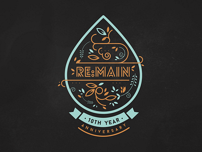 Remain banner church design floral god illustration jesus vines