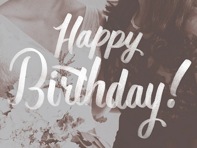 Happy Birthday Mom birthday brush pen hand lettering lettering