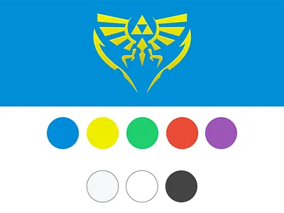 Zelda Timeline Colour Palette blue color colour game green palette purple red type yellow zelda