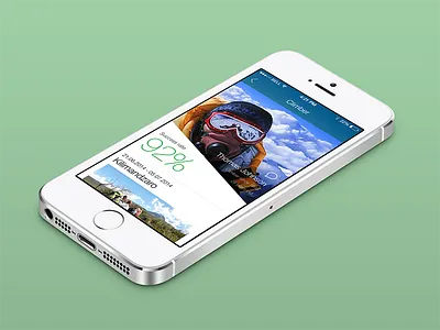 Climb - Profile page app interface ios8 mobile profile ui ux
