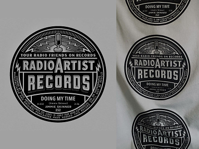 RADIO ARTIST RECORDS REDUX adobeillustrator apparel badgedesign bluegrass brandesign branding custom design icon illustration label lettering logo logodesign music screenprint t shirt t shirtdesign type typography