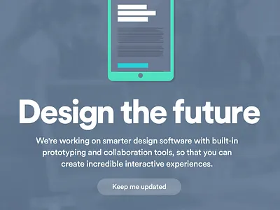 Homepage design for Atomic design homepage product software