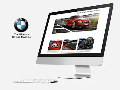 BMW M6 bmw car design presentation website website design