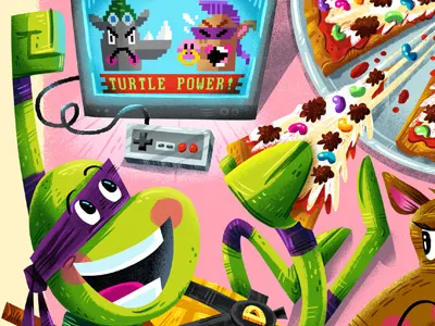 TMNT 30 year tribute Bottleneck Gallery show teenage mutant ninja turtles tmnt