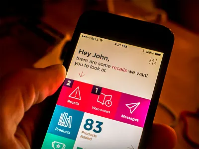 Dashboard ideas app application clean colorful concept dashboard design ios iphone menu mobile navigation simple simple design square tiled tiles ui