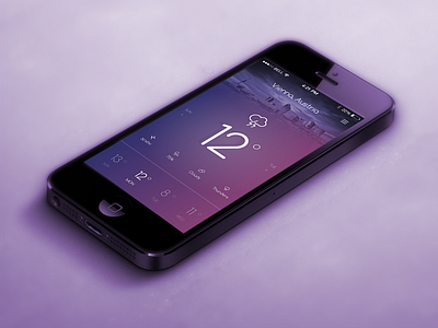 Weather App app clean flat ios minimal mobile swipe typography weather weather app