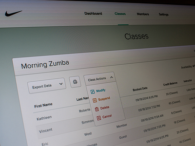 Roll Call View mike busby product design toronto ui user interface web app