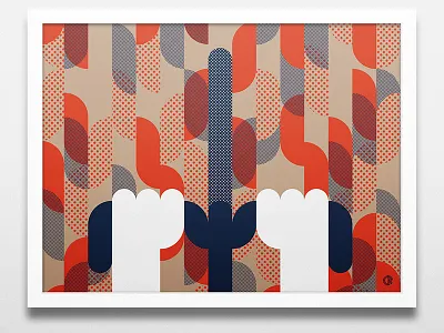 October Ride art crank artcrank bicycle bikes poster screenprint