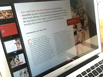 Cycling Sponsorship Proposal alegreya cycling editorial indesign industry layout typography