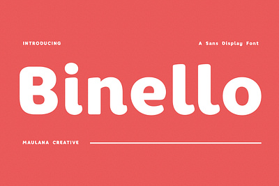 Binello Soft Humanist Sans Display Font branding font fonts graphic design logo nostalgic sans font sans serif