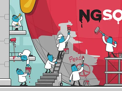 Shanatova character holidays illustration shanatova