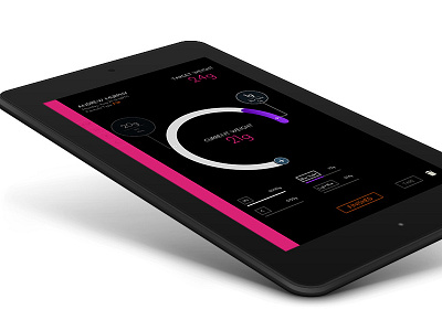 Graph screen - WIP circle gradient graphs hover minimal sidebar