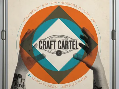 Large Poster For a Craft Fair marketing material poster design