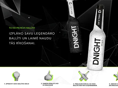 DNIGHT black branding icon identity packaging web white