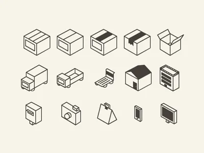 Flat 3D icon set for download(AI) 3d ai download flat free icons vector