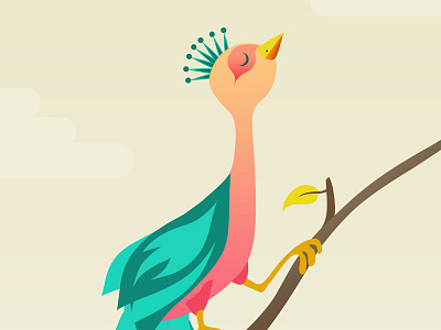 Peacock Poster bird peacock teal thelittlelabs