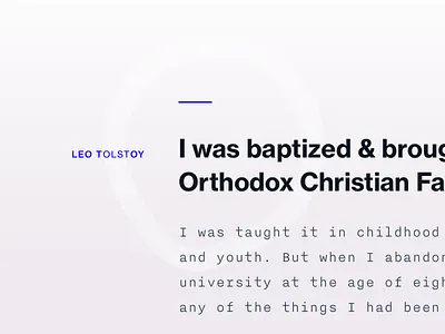 Tolstoy Type confession experimental grotesk haas layout neue nitti tolstoy type typography