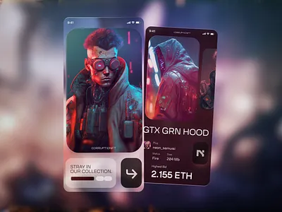 CORRUPTIONFT - Metaverse Shop app assets blockchain crypto cryptoart cryptocurrency design desktop digitalasset digitalassets digitalcollectibles metaverse minimal nft nft shop product productdesign tokens ui ux