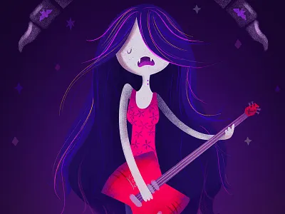 Adventure Time - Marceline adventure time adventuretime fanart illustration marceline