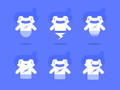 Character Concept: Glitchy animation cartoon character character design illustration illustrator lightning motion motion graphics vector