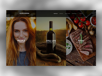 Photography portfolio food minimalistic people photography portfolio simple slovenia still life ui ux website