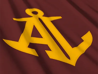 Avon Lake anchor football gold hockey logo maroon ohio sports