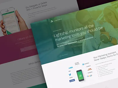 Lightship Launching Soon clean flat flat design marketing seo ui web design website